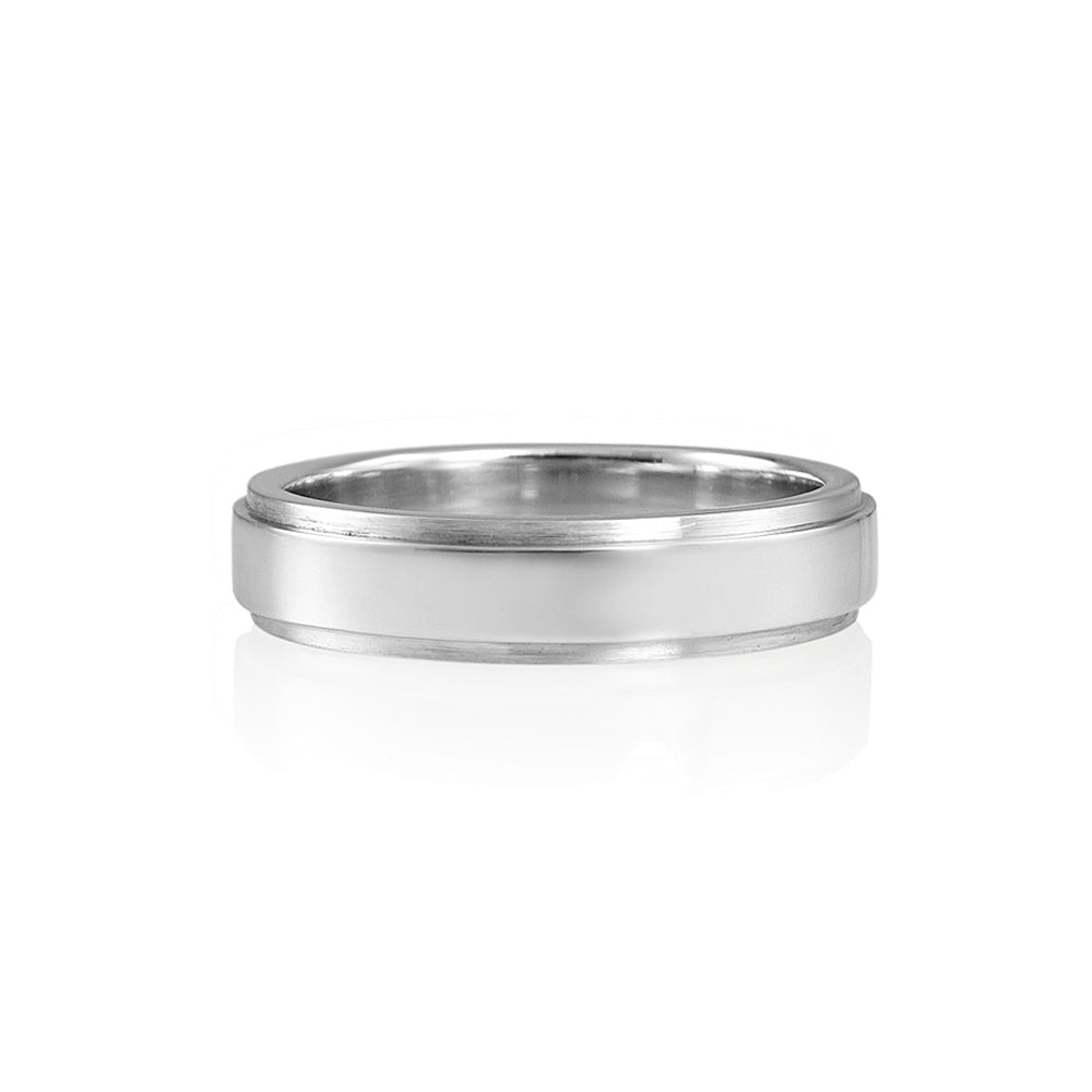 Joe Men's Platinum Wedding Ring