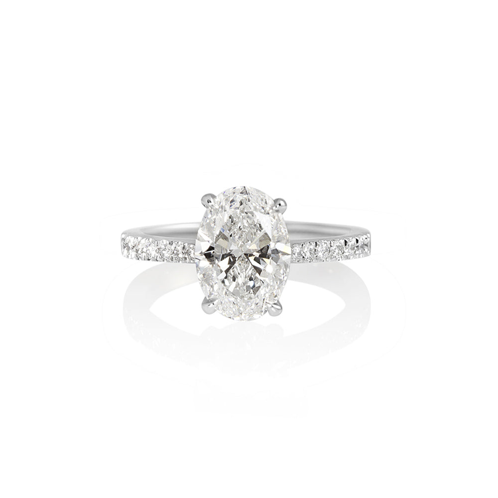 Juliana Oval Diamond Engagement Ring