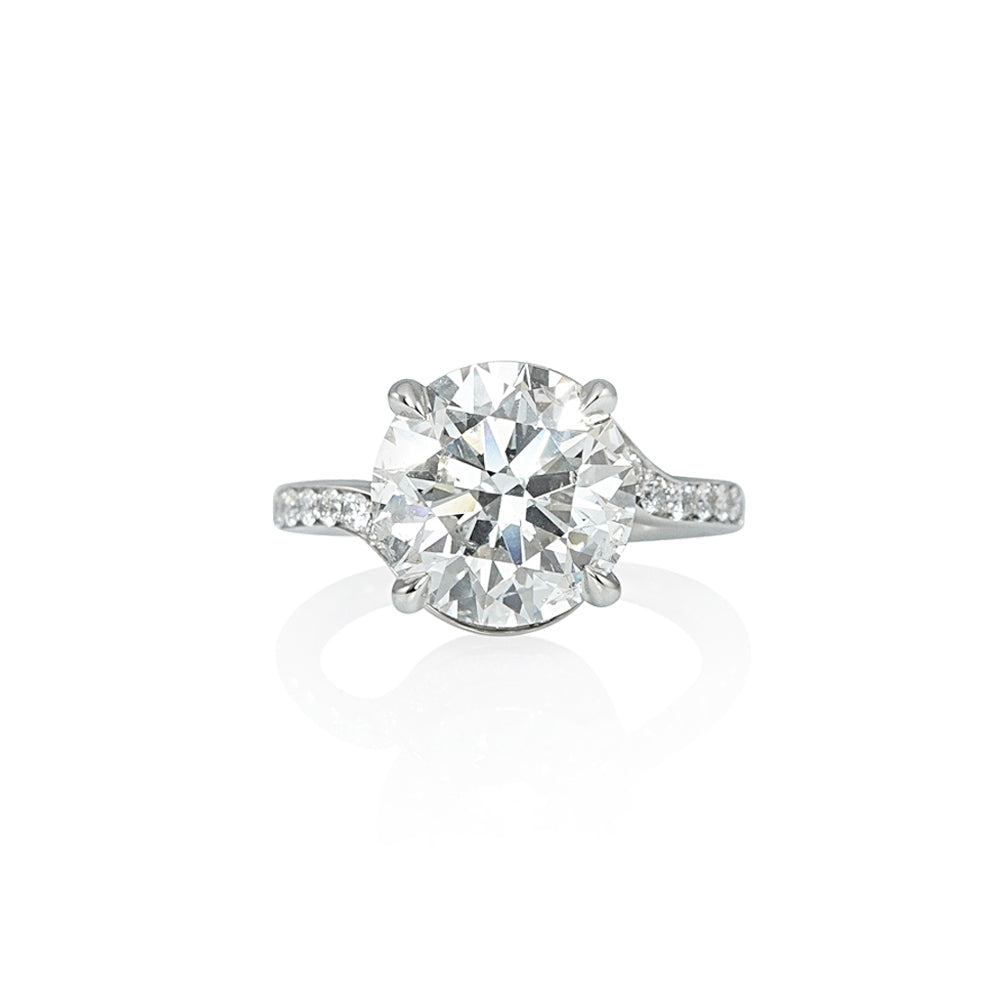 Diamond Swirl Engagement Ring for Julisa