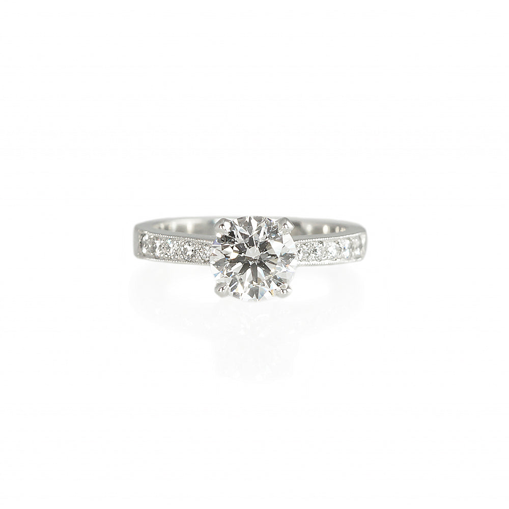 Kate Platinum Diamond Band Engagement Ring