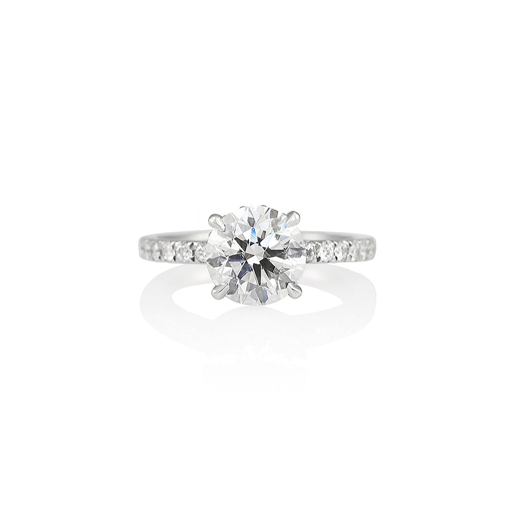 Cynthia Britt Signature Diamond Collar Engagement Ring for Kathryn