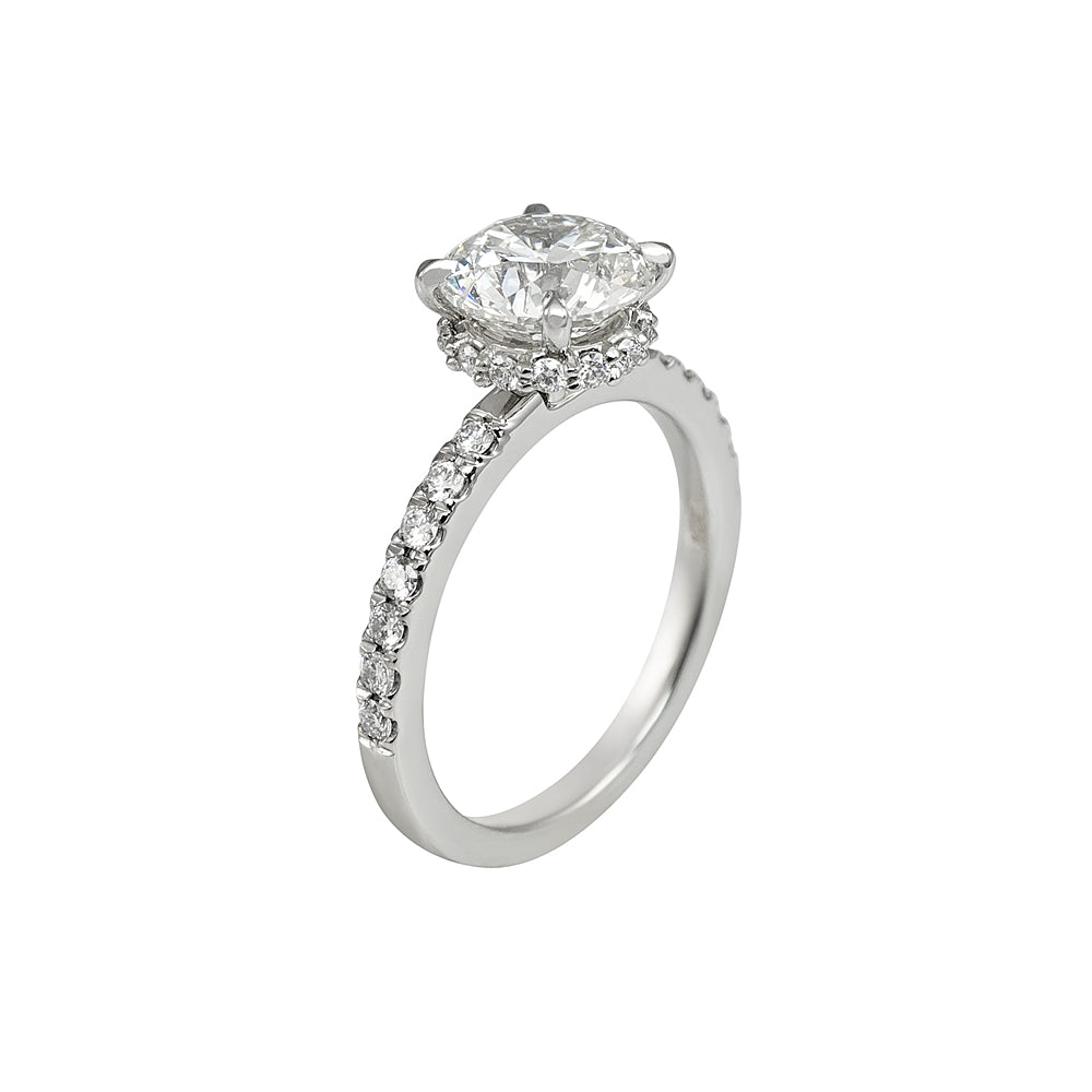 Cynthia Britt Signature Diamond Collar Engagement Ring for Kathryn