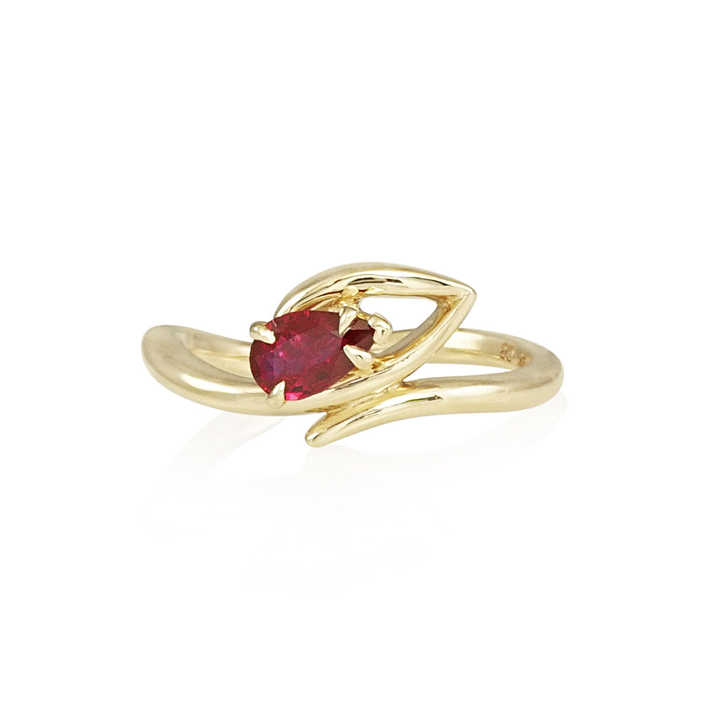 Ruby Comet Engagement Ring for Kelley