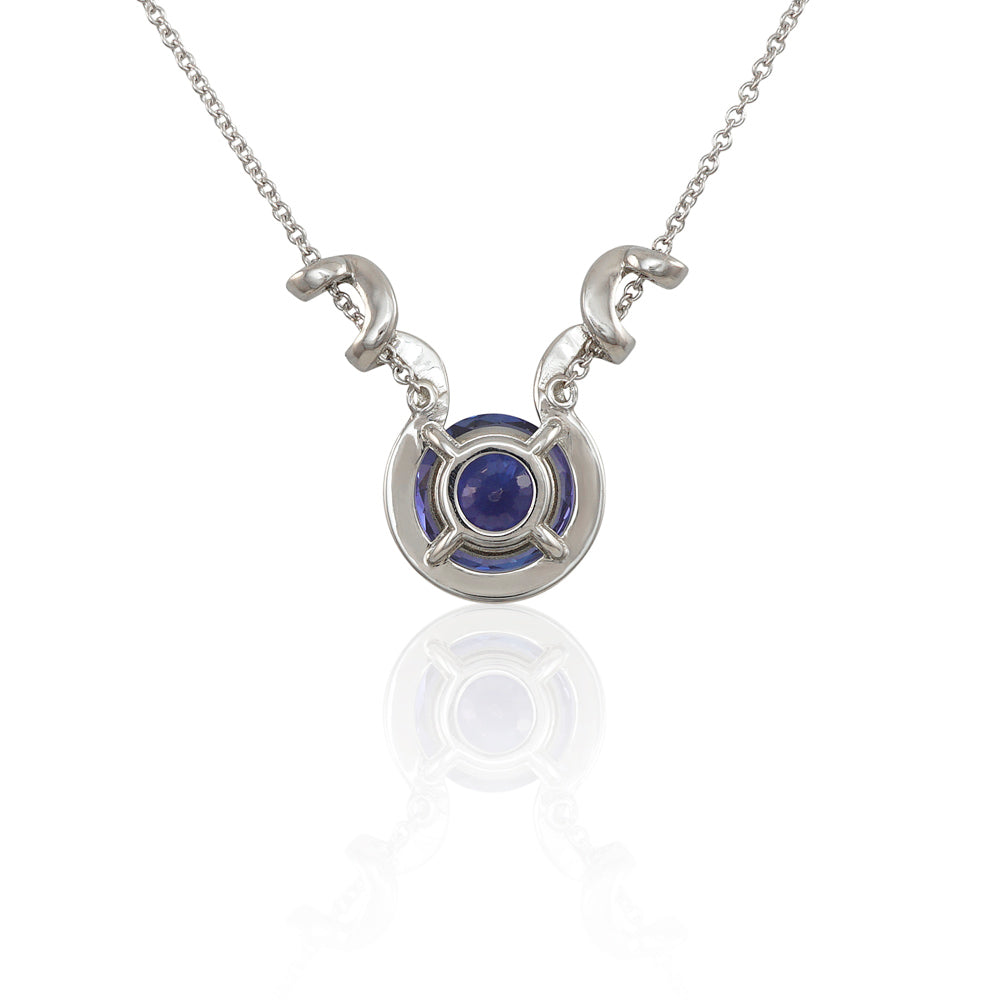 Tanzanite and Diamond Wrap Necklace for Kimberley