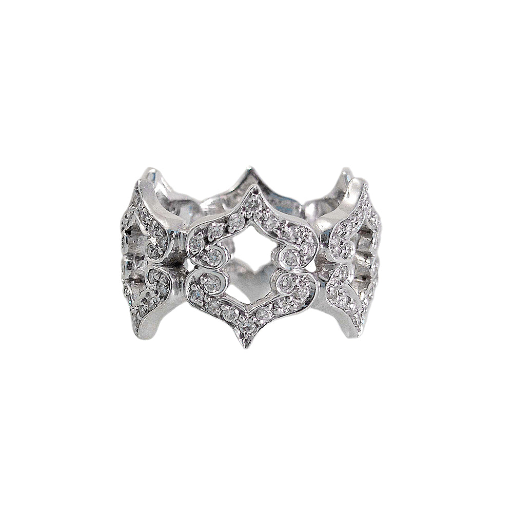 Kisses White Gold Diamond Ring By Cynthia Britt