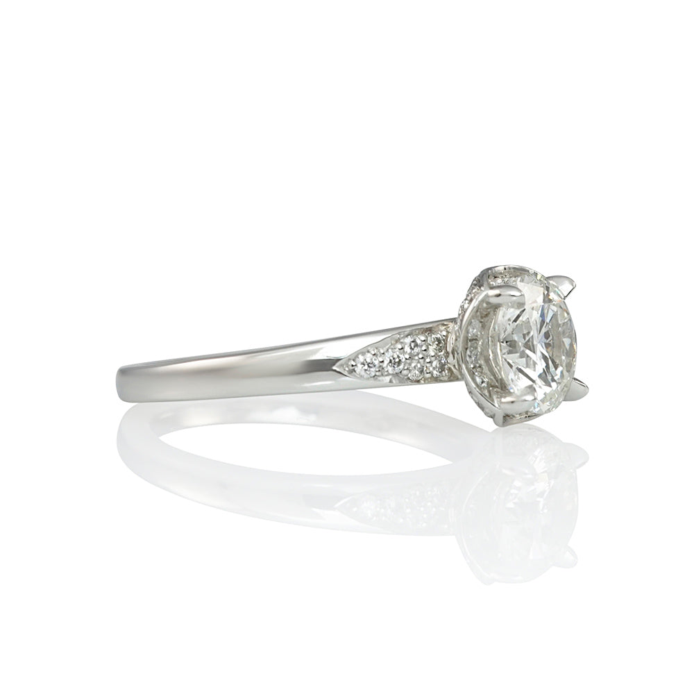 Diamond Cup Engagement Ring for Lauren