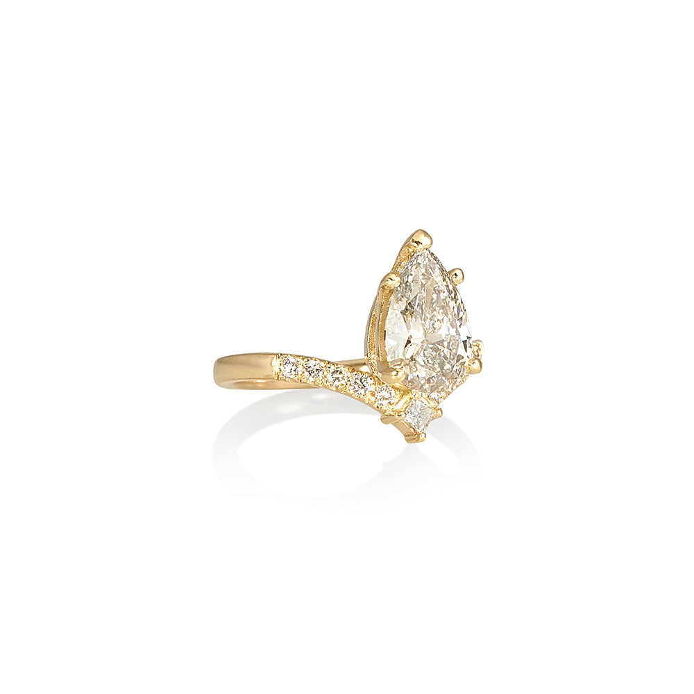 Magical Pear V-Shaped Engagement Ring for Leah