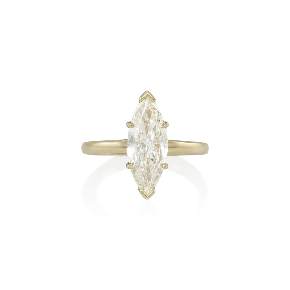 Marquise Solitaire Engagement Ring for Lesley