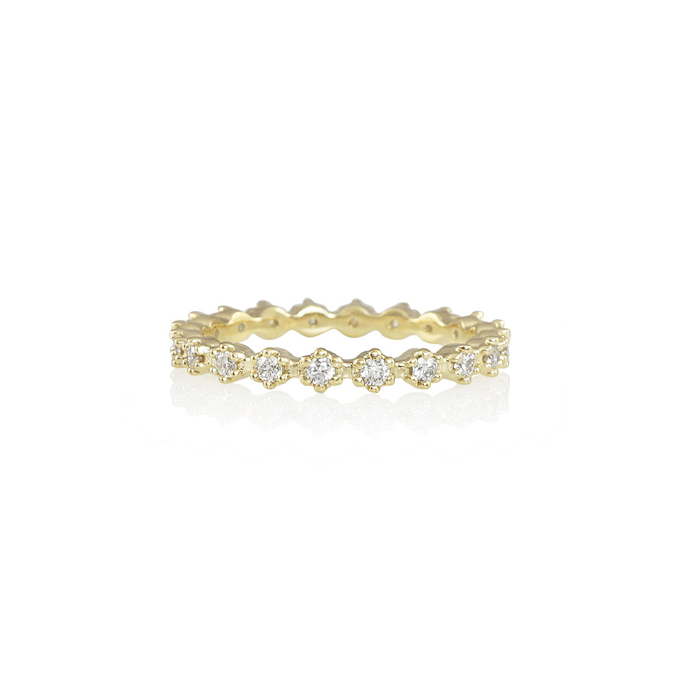 Cynthia Britt Mini Diamond Flower Eternity Band™