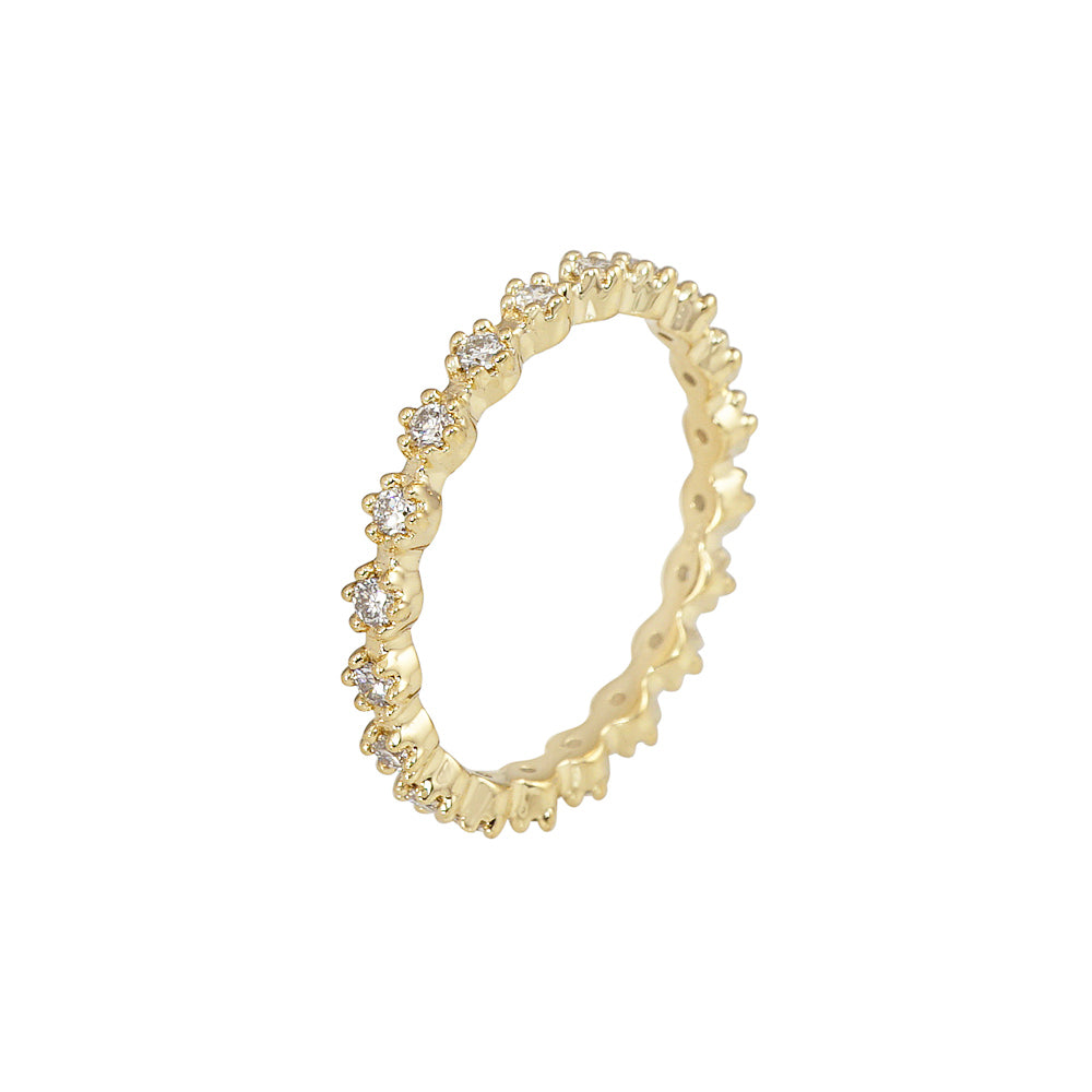 Cynthia Britt Mini Diamond Flower Eternity Band™