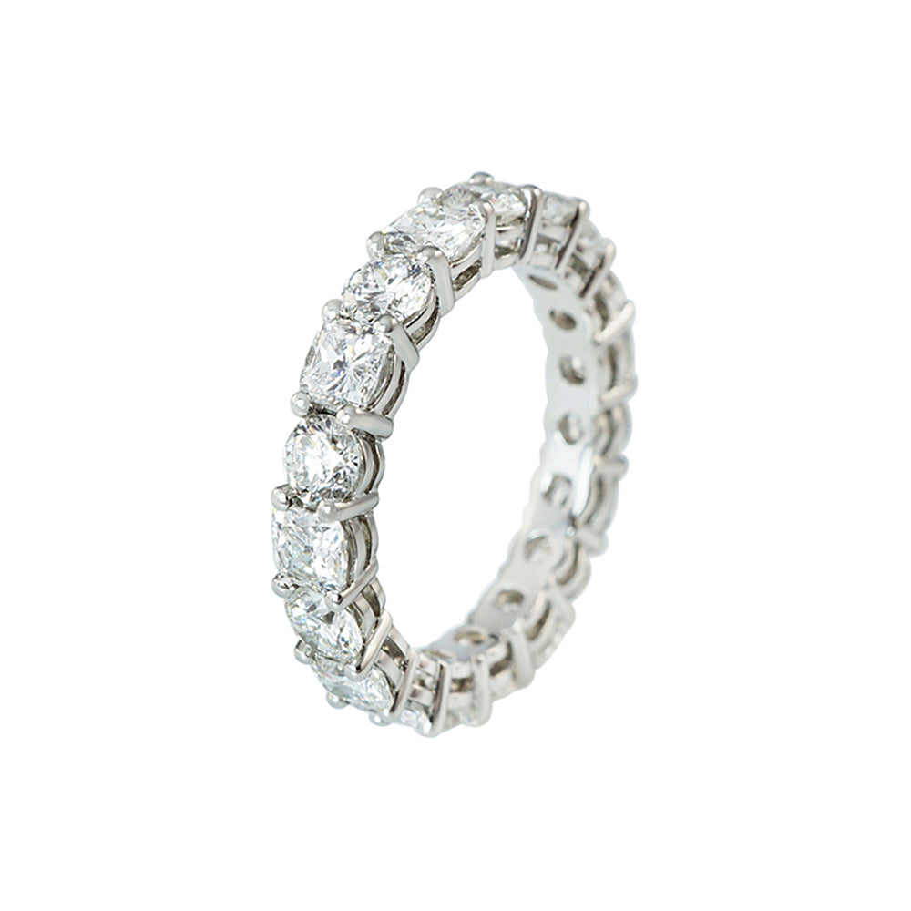 Round and Cushion Eternity Band for Lissy