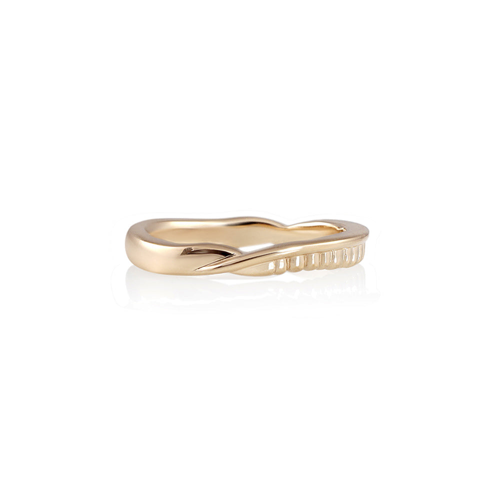 Liv Fossil Inspired Wedding Ring