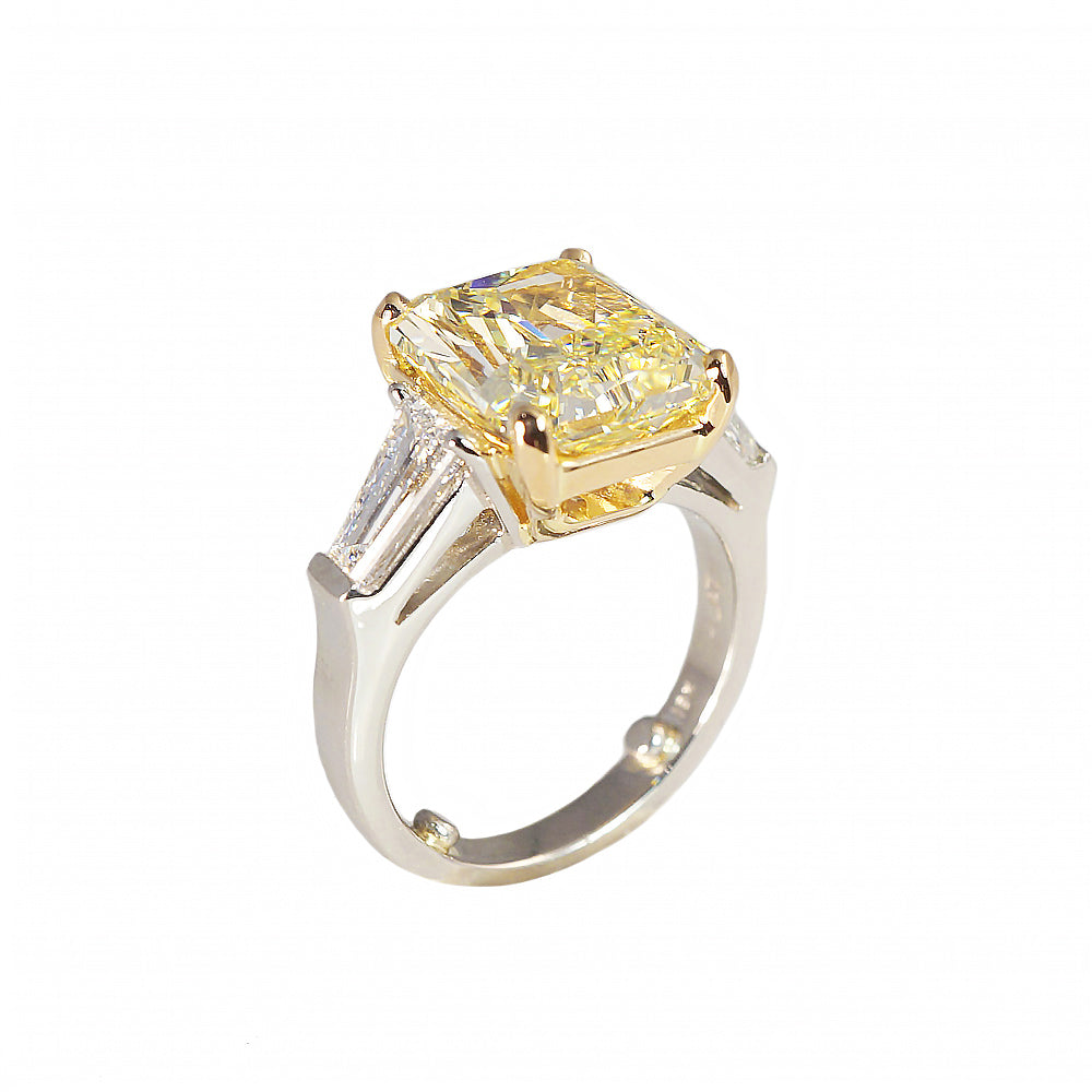 Maggie Fancy Yellow Diamond Engagement Ring