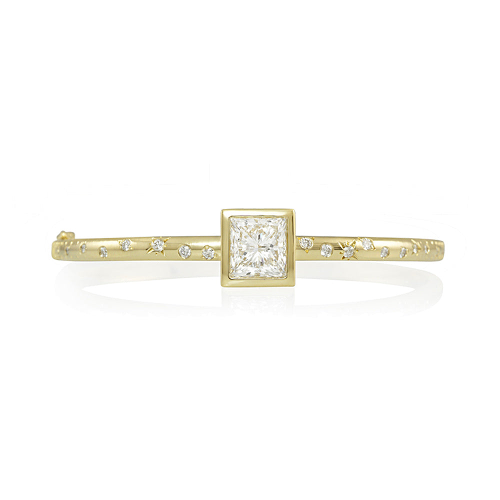 Princess-Cut Diamond Bangle for Maggie