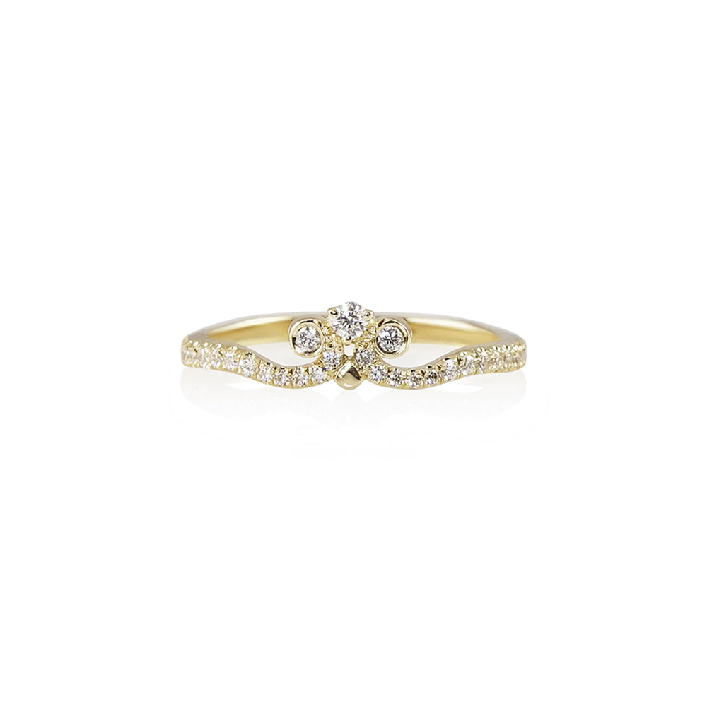 Marissa Diamond Crown Wedding Band