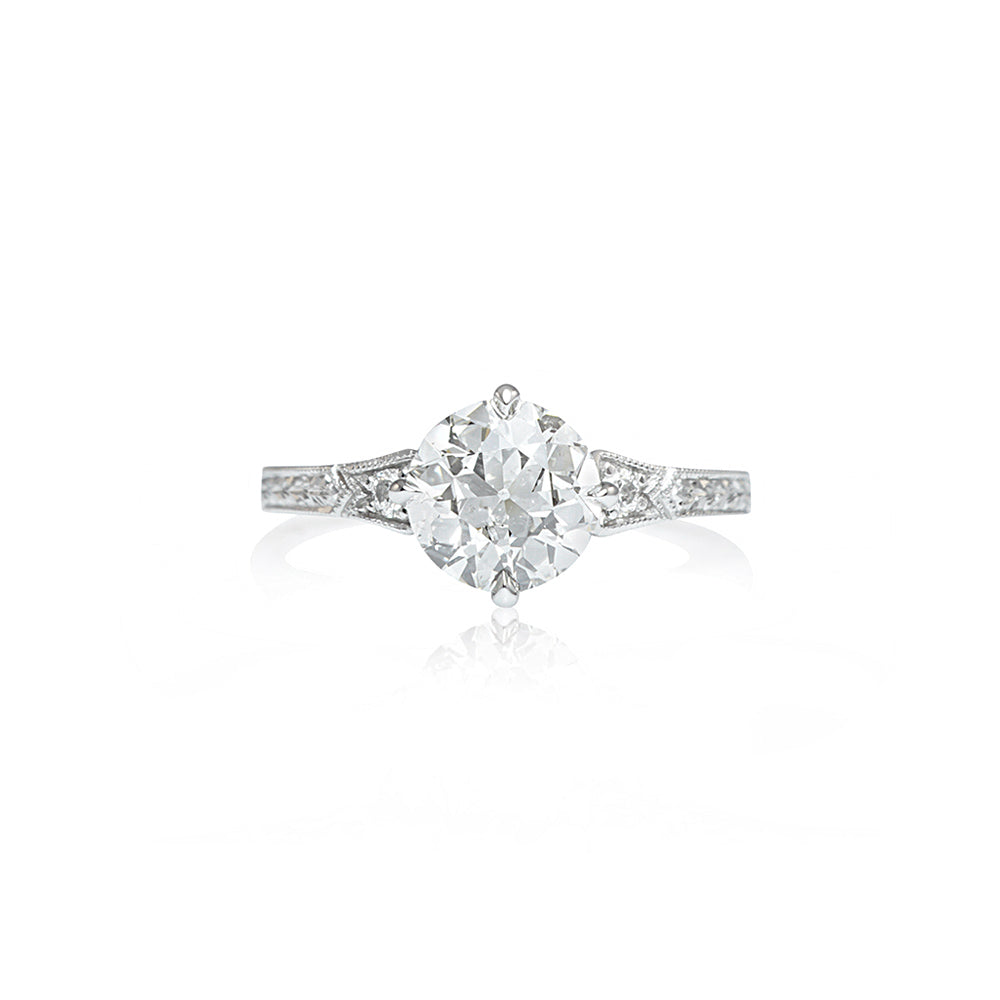 Vintage Inspired Solitaire Engagement Ring for Melissa