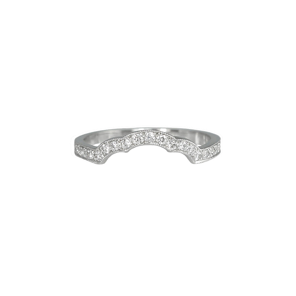 Misha Scalloped Diamond Wedding Band