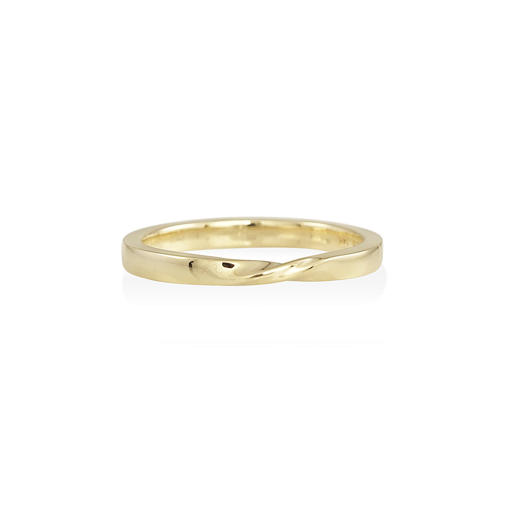 14k Yellow Gold Mobius Ladies' Band