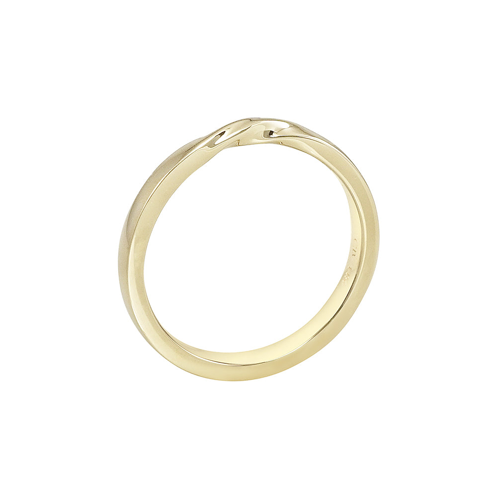 14k Yellow Gold Mobius Ladies' Band