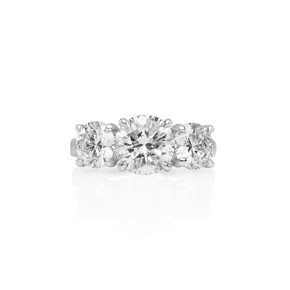 Three Stone Diamond Engagement Ring for Morea