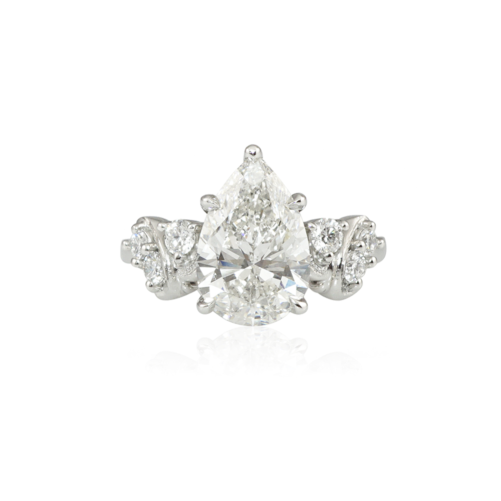 Pear Diamond Fantasy Engagement Ring for Taylor