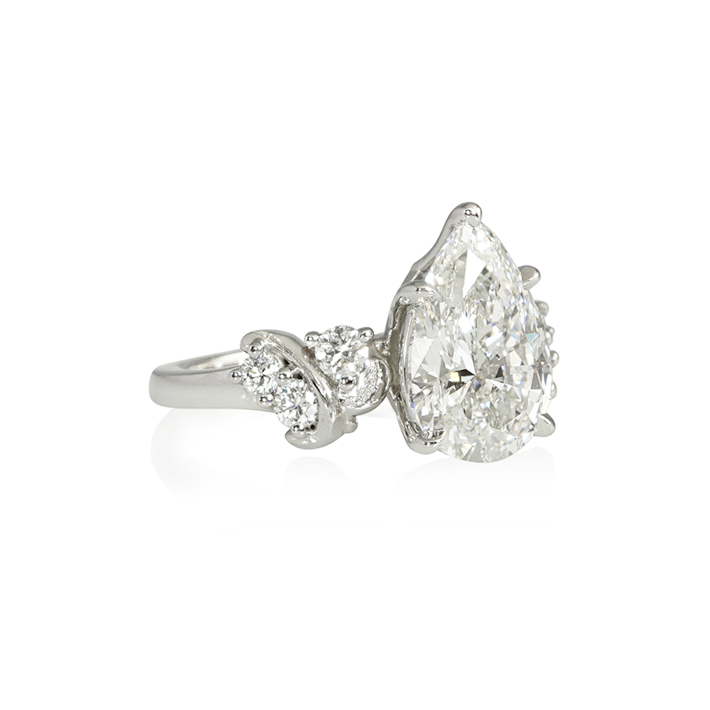 Pear Diamond Fantasy Engagement Ring for Taylor