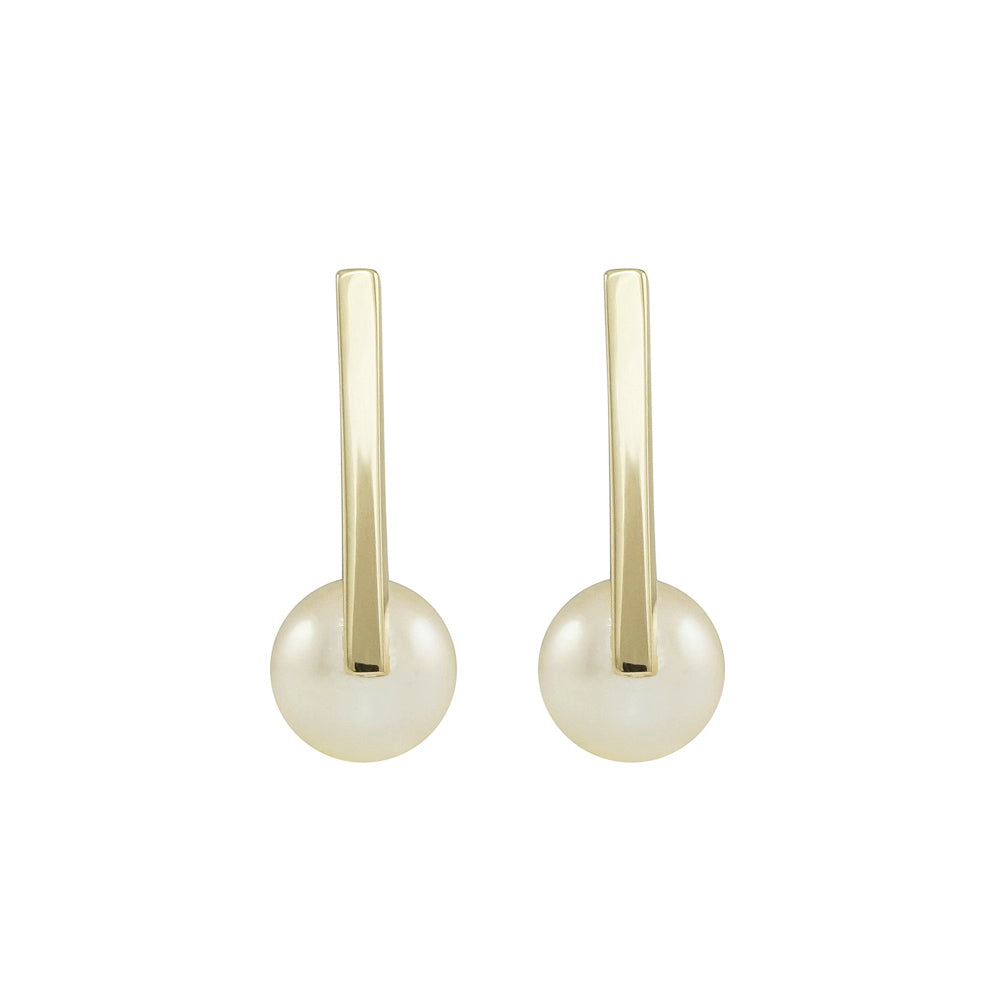 Pearl Bar Earrings