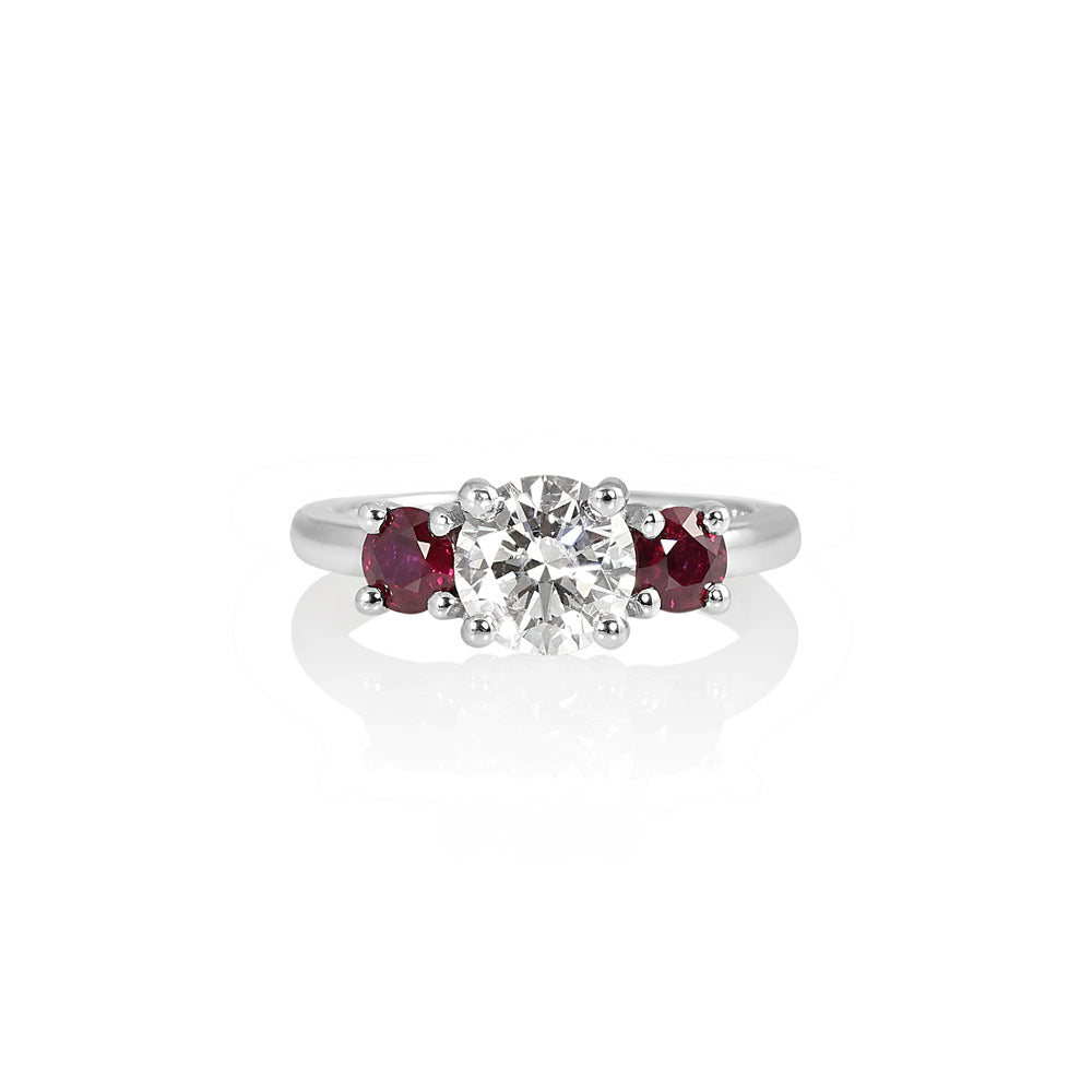 Rebecca Diamond and Ruby Engagement Ring