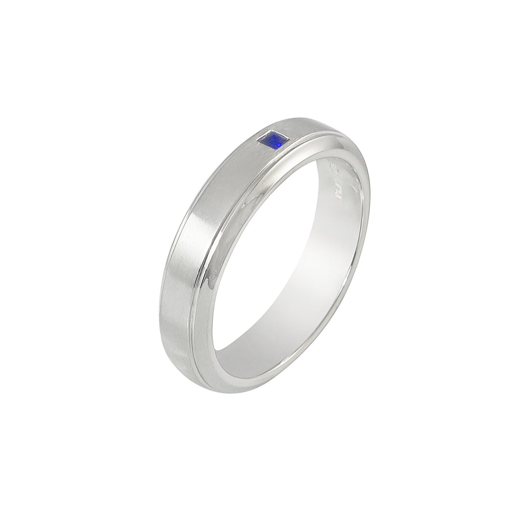 Sapphire Slope Down Ring for Robert