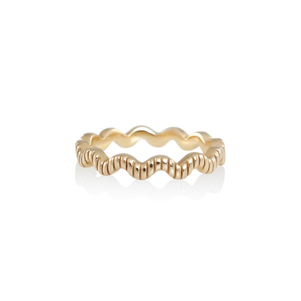 Rose Gold Wave Ring