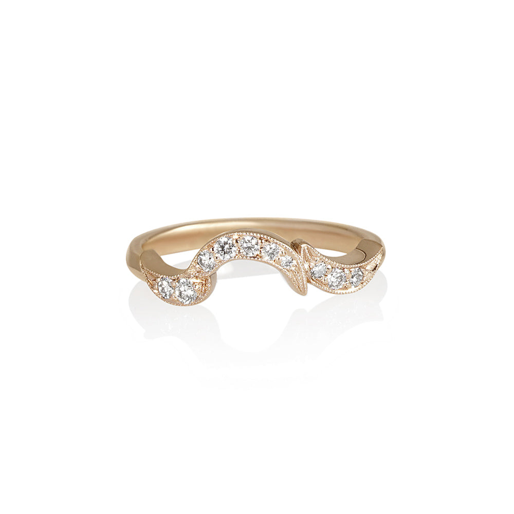 Samantha Fitted Vine Wedding Band