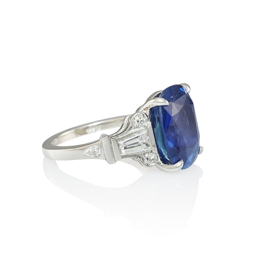 Sapphire Art Deco Engagement Ring for Deb