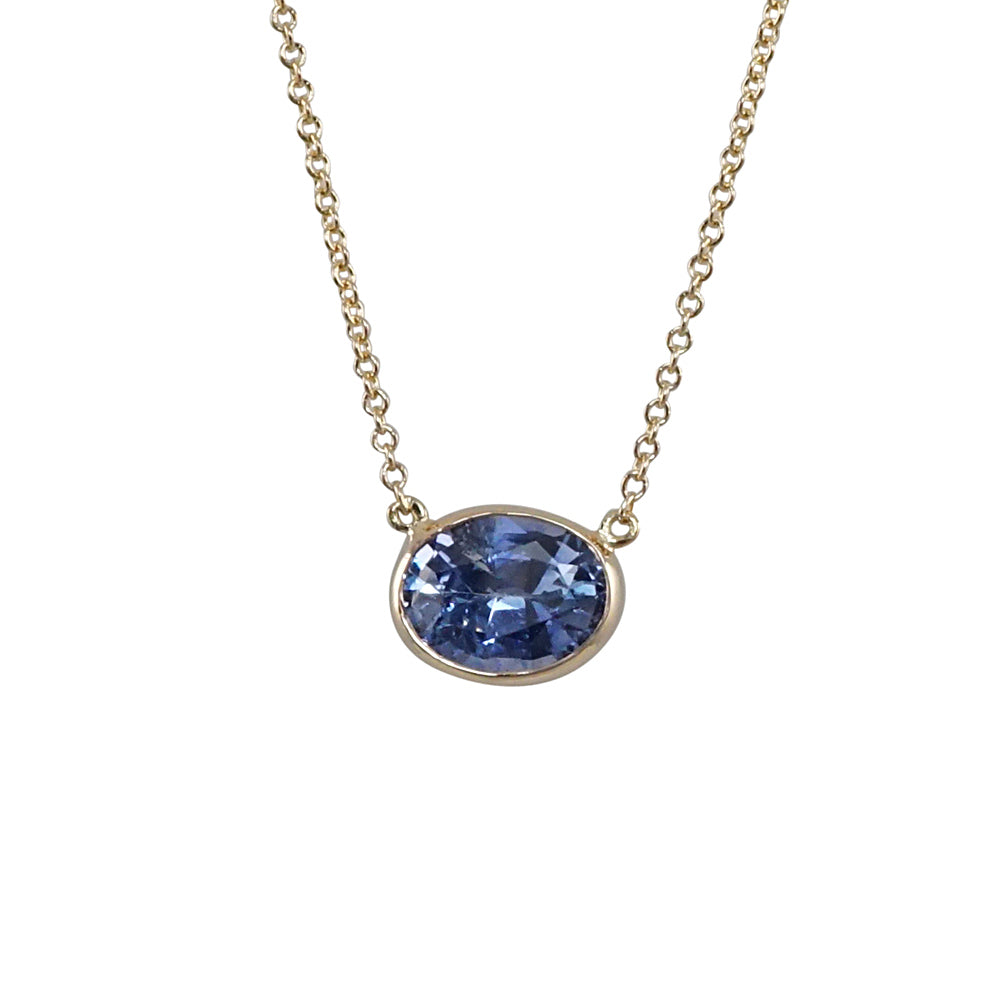 Light Blue Sapphire Necklace