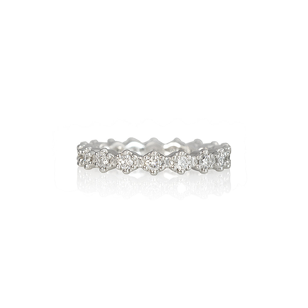 Cynthia Britt Classic Diamond Flower Eternity Band™