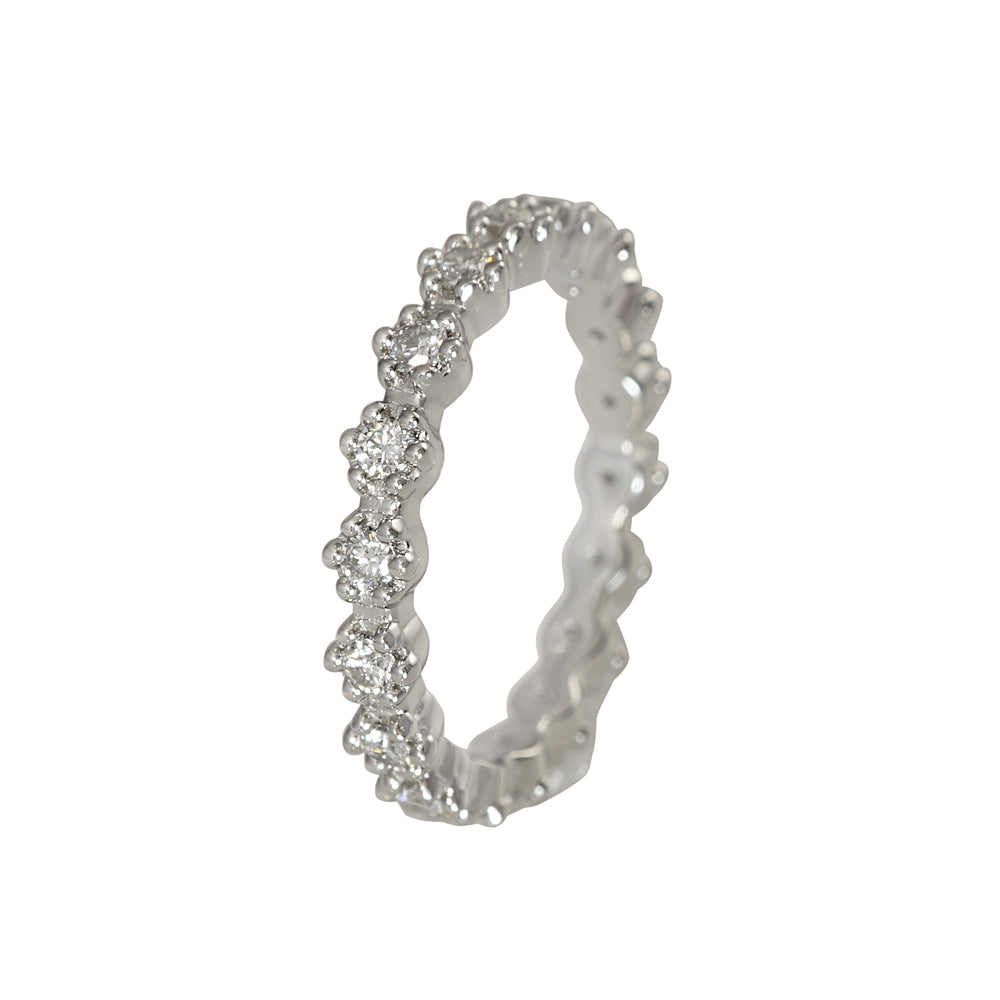 Cynthia Britt Classic Diamond Flower Eternity Band™