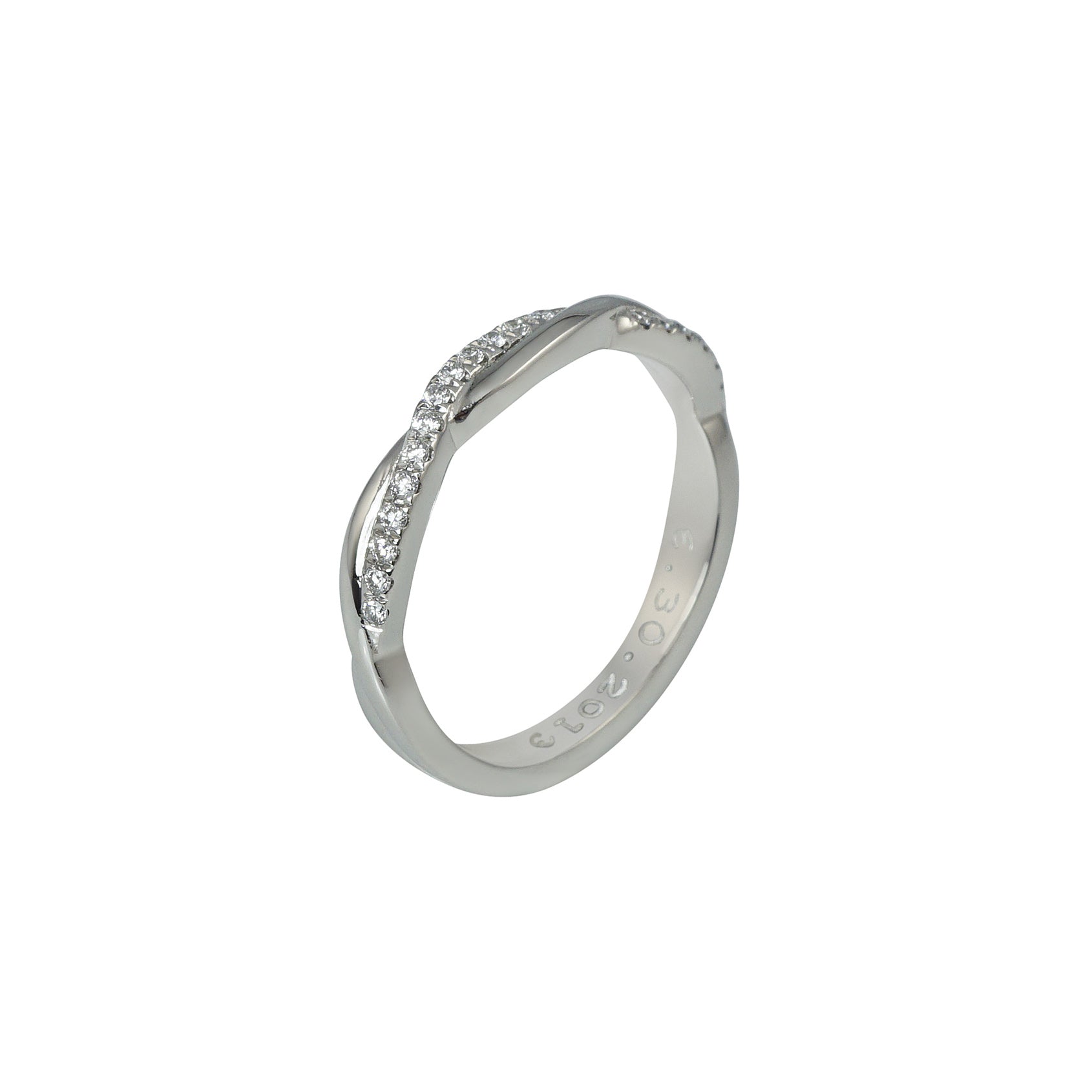 Criss Cross Wedding Ring for Sarah