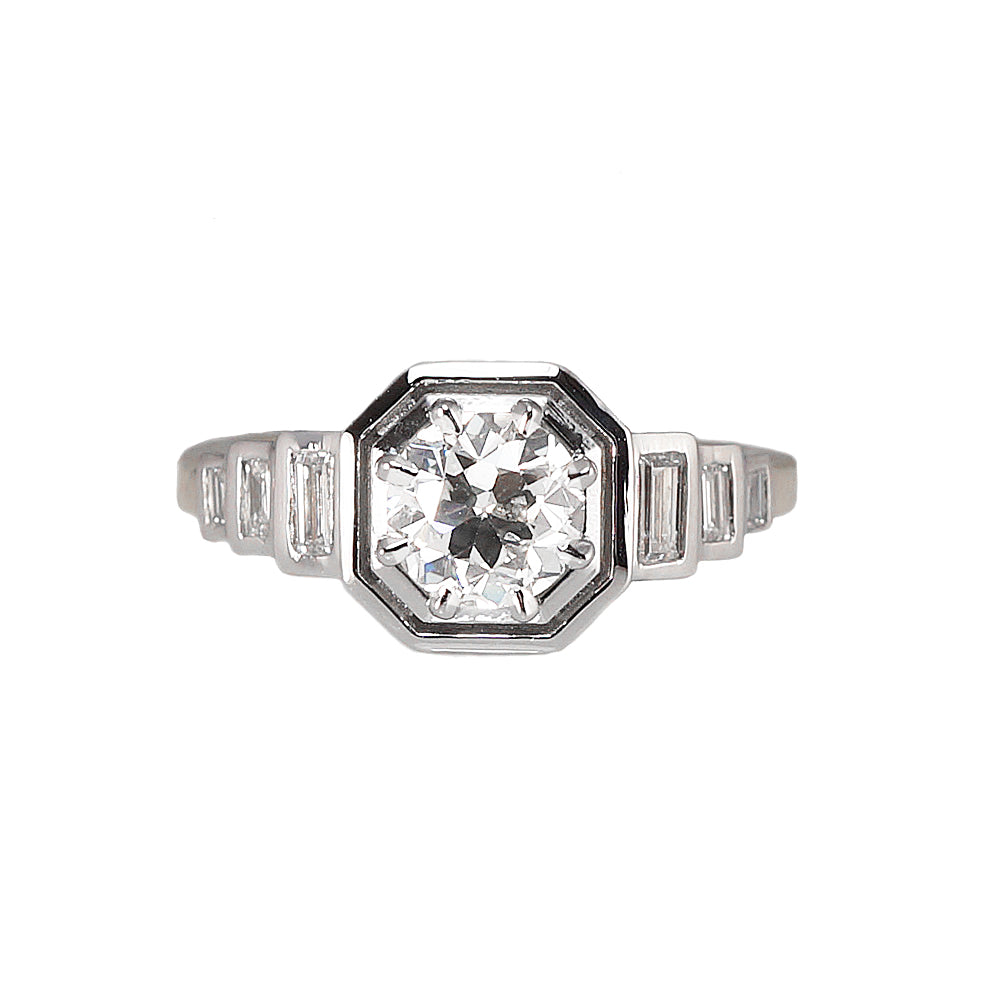 Sarah Art-Deco Engagement Ring