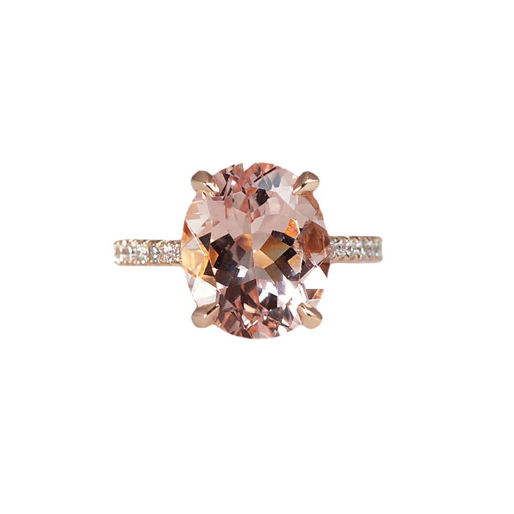 Serena Morganite Engagement Ring