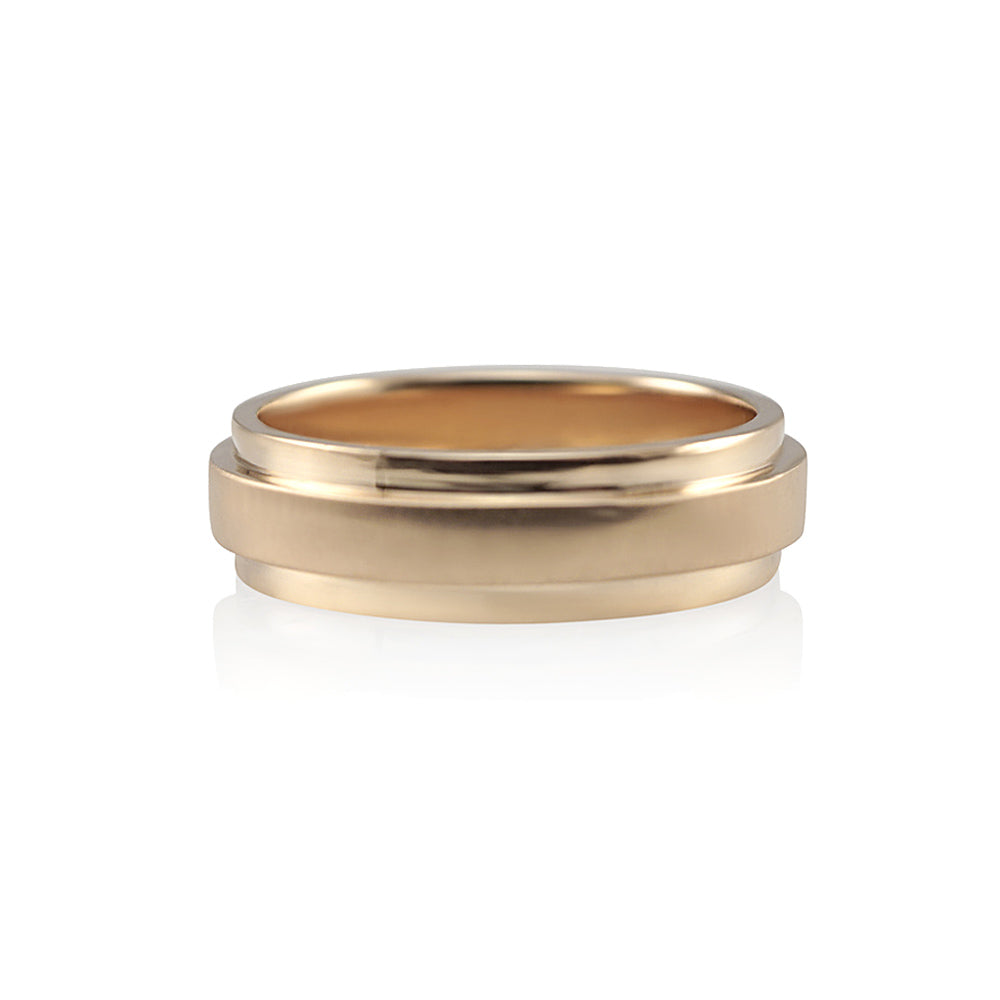 Seth Rose Gold Men's Wedding Band