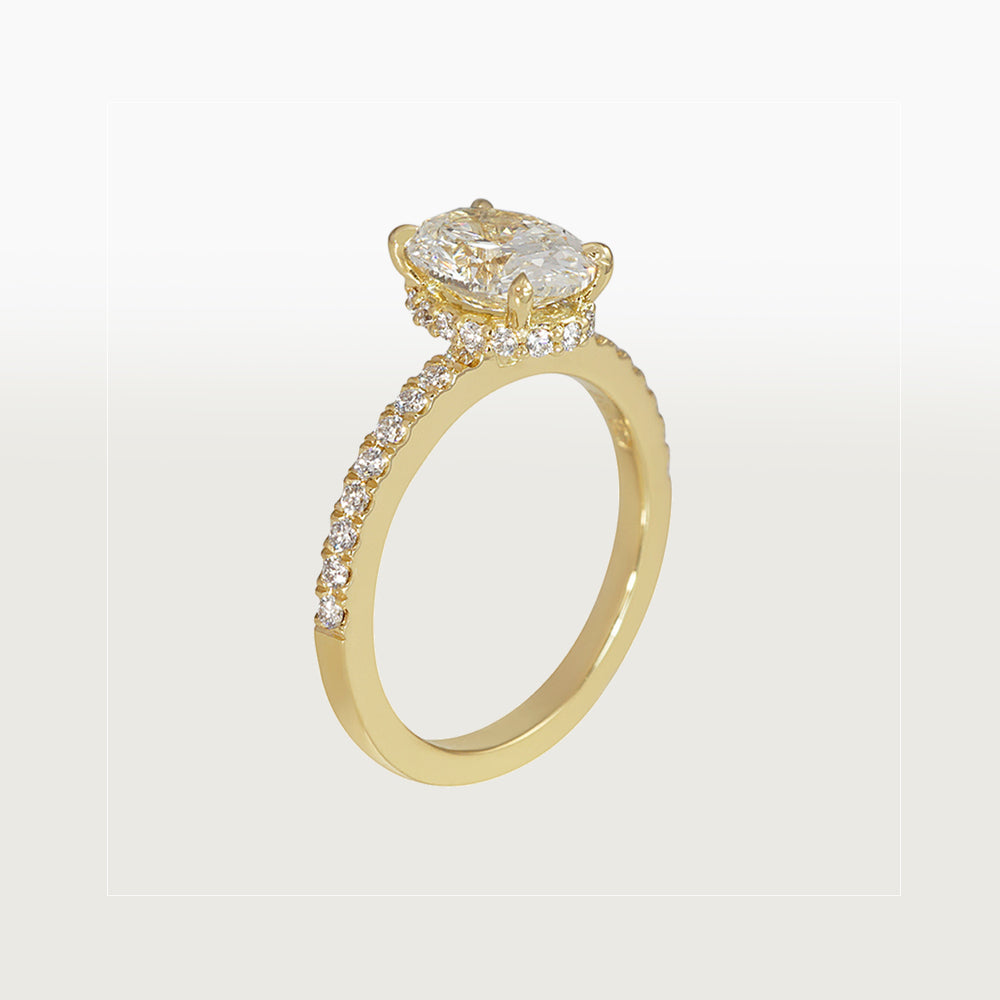 Cb Ring Styling Melissa’s Engagement Ring with Different Bands