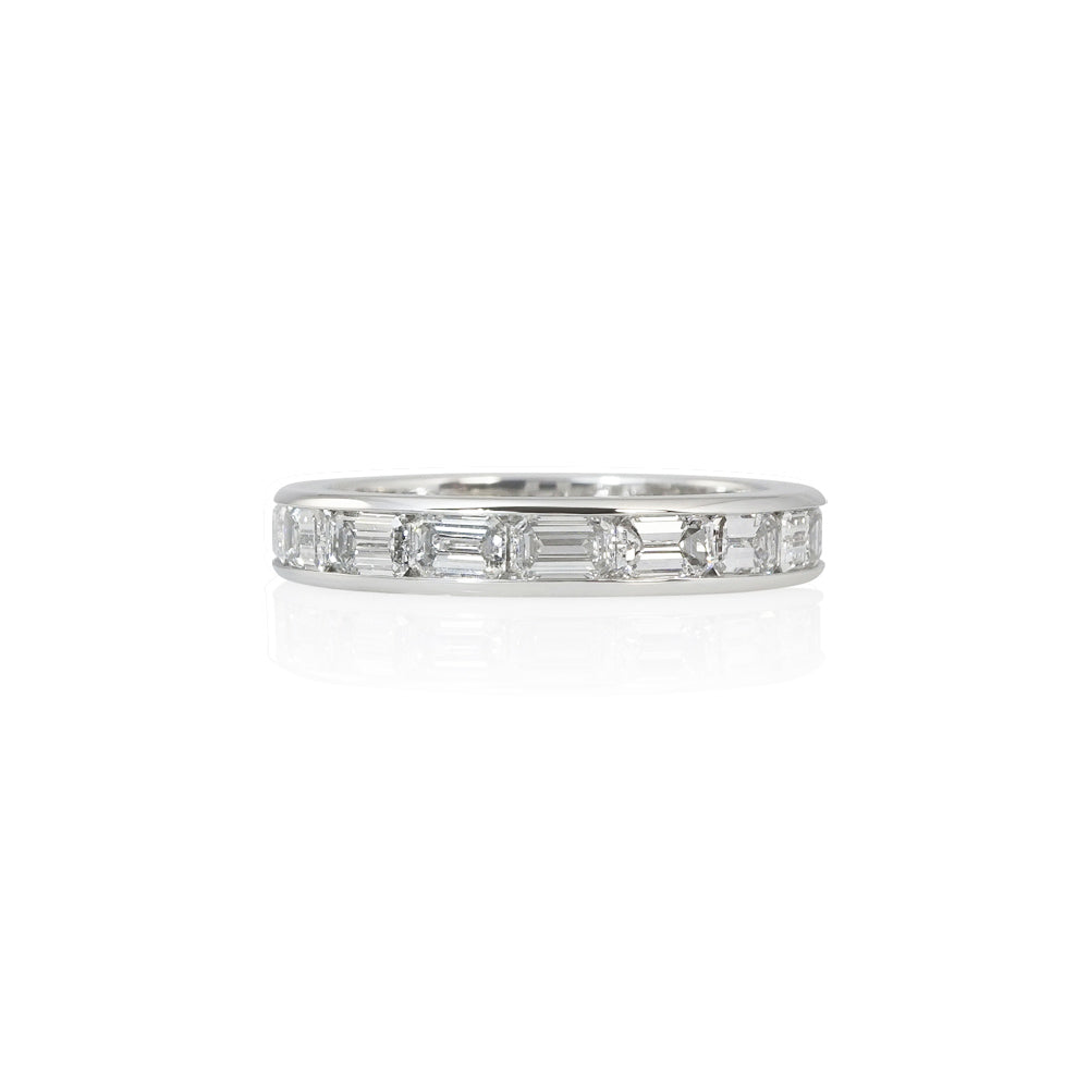 Emerald Cut Diamond Eternity Band for Stacy