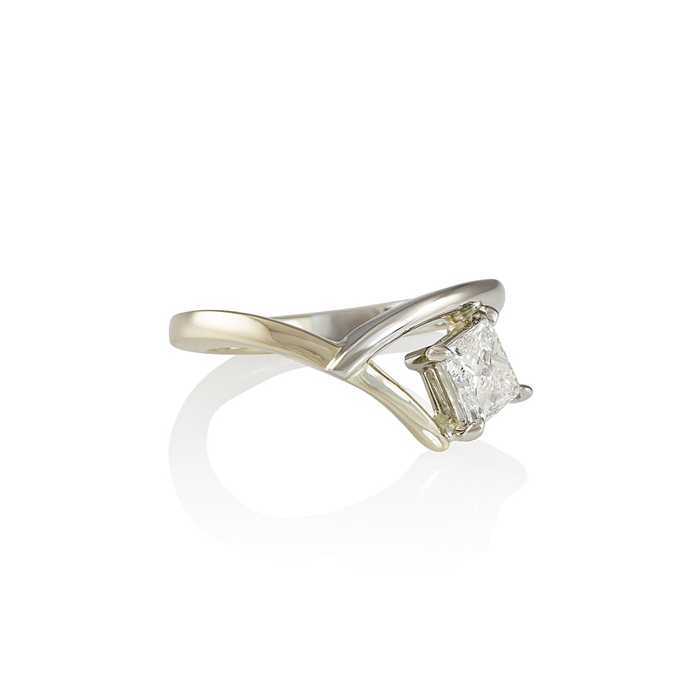 Contemporary Two Tone Ring for Susan