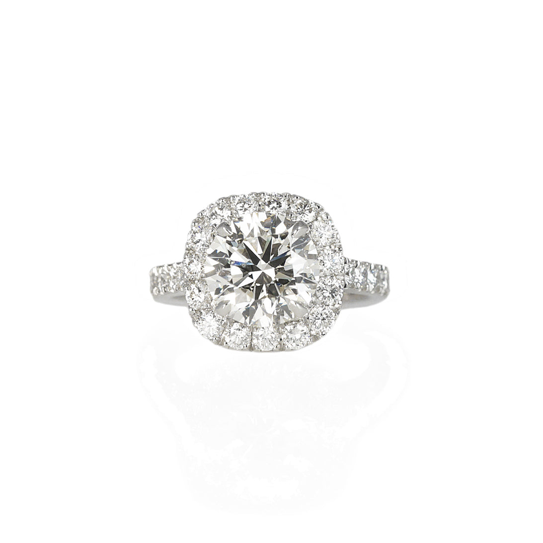 Tracey Custom Halo Diamond Engagement Ring