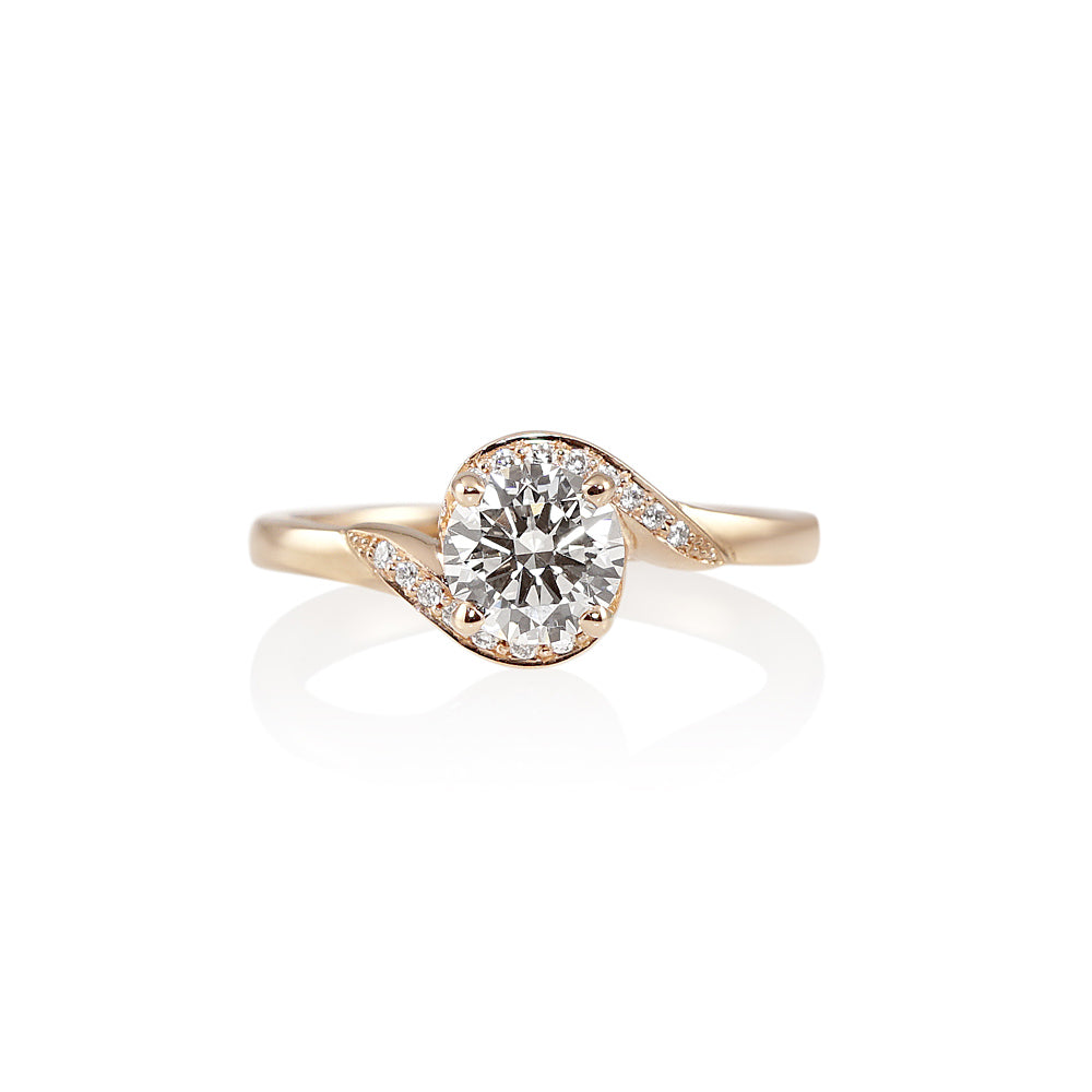 Adrienne Twist Diamond Engagement Ring by Cynthia Britt