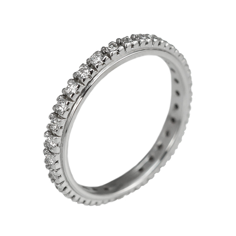 Alison Diamond Squares Eternity Wedding Ring