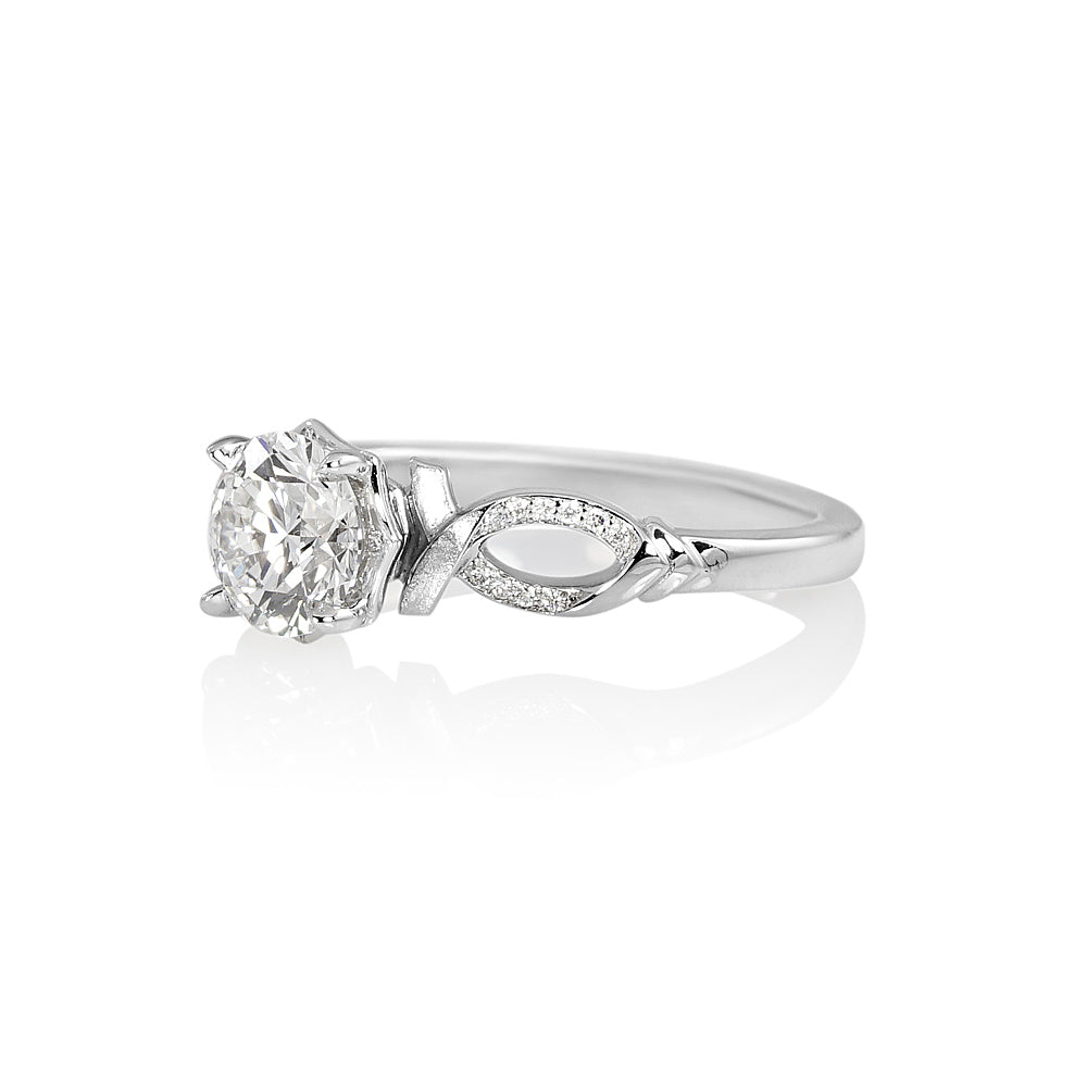 Cindy Romantic Diamond Engagement Ring