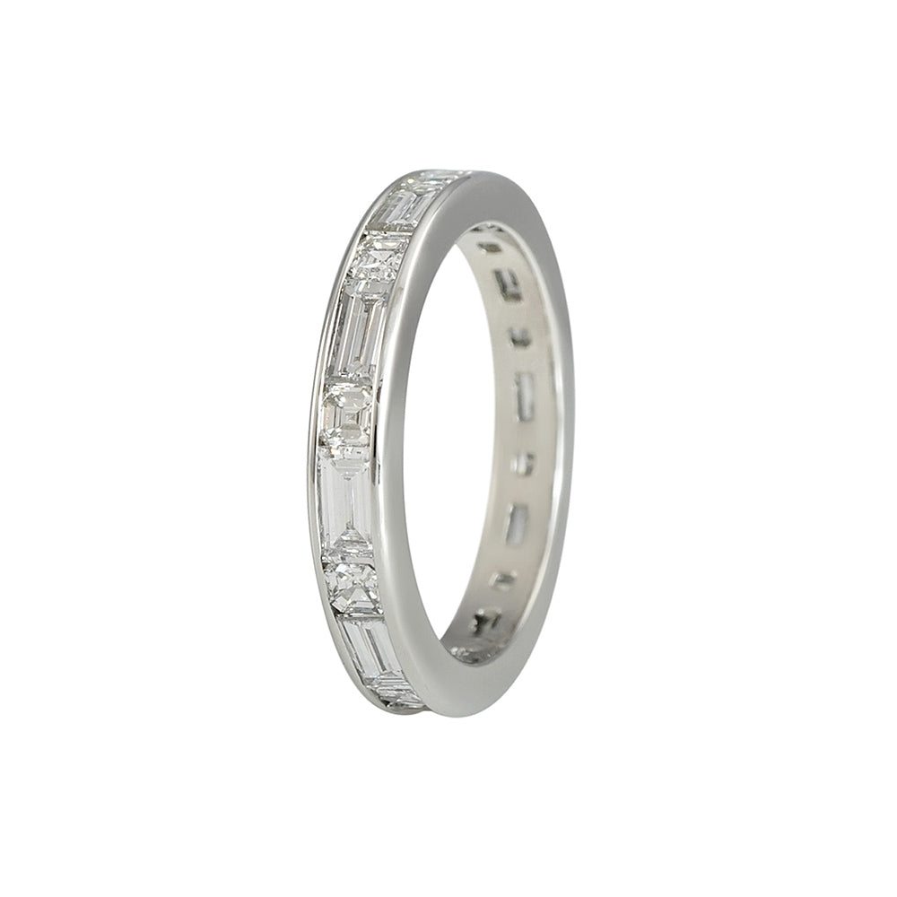 Baguette and Asscher Eternity Band for Averil