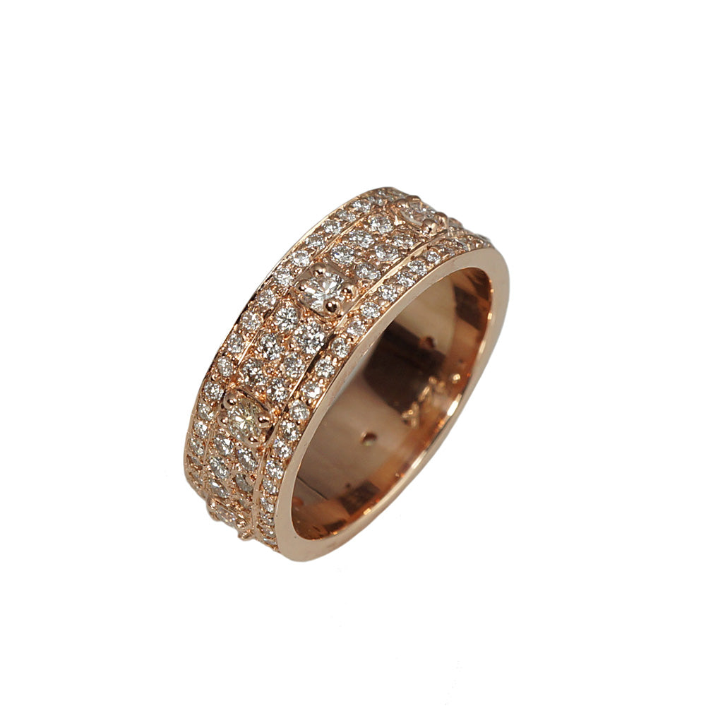 Bianca Rose Gold Diamond Wedding Ring