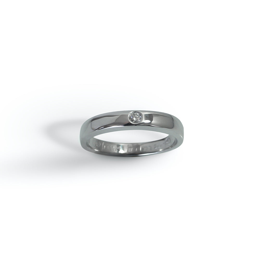 Birna Wedding Band by Cynthia Britt