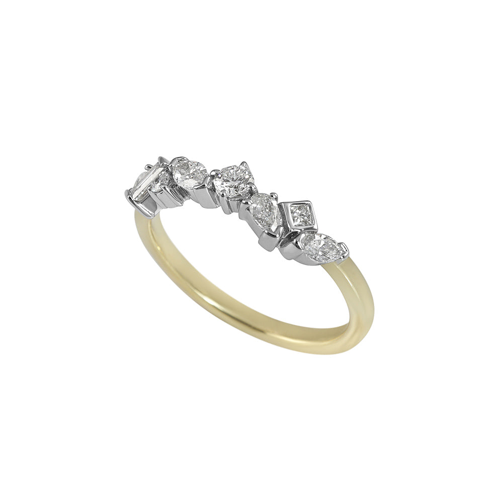 Carolyn Fancy Shaped Diamond Wedding Ring